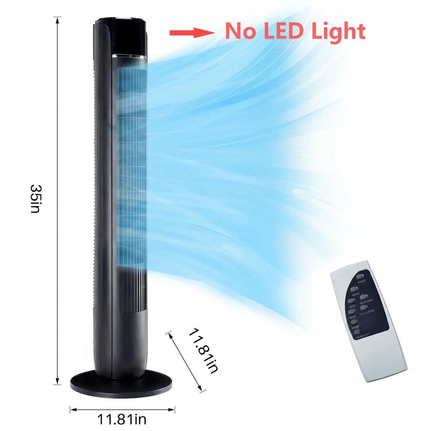 【New】Tower Fan for Bedroom, 28Db Silent Standing Fan with 12H Timer, Smart Auto Mode, 64° Oscillating Bladeless Cooling Fan for Home Office,Summerwins