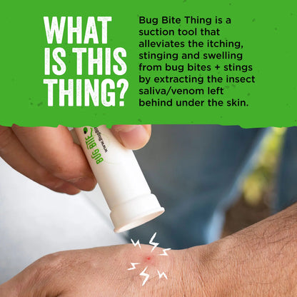 Bug Bite Relief Suction Tool - White